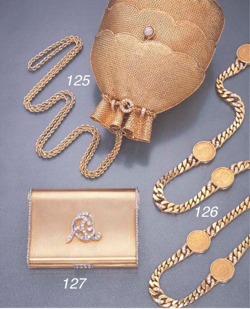 AN 18K GOLD AND DIAMOND GOLD NECKLACE, BY BULGARI