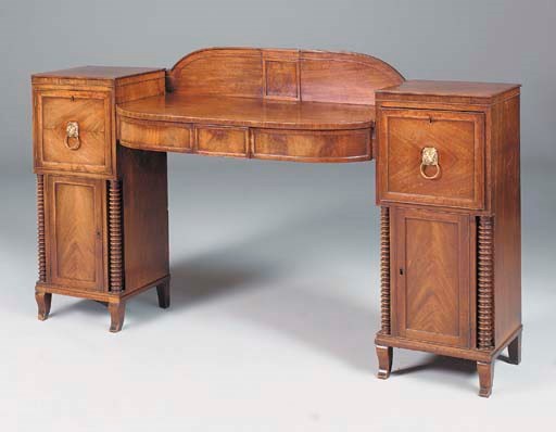A William IV mahogany pedestal sideboard