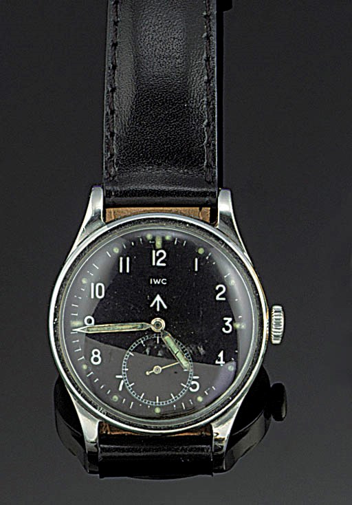 IWC, A STAINLESS STEEL MILITARY WRISTWATCH
IWC, circa 1940.
