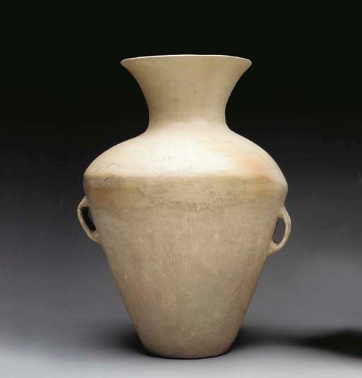 A Large Neolithic Buff Pottery Jar,