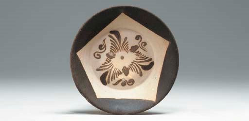 A Brown-Painted Stoneware Bowl,