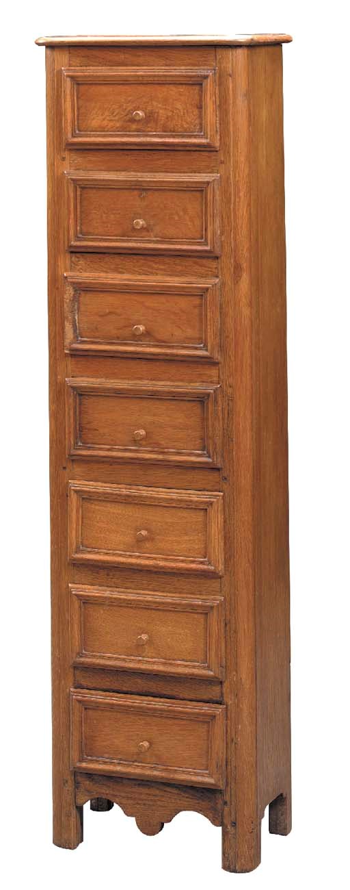 A LOUIS XVI PROVINCIAL OAK PHARMACY SEMANIER,