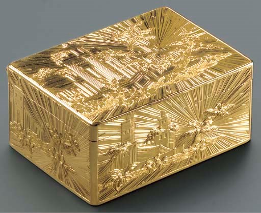 A LOUIS XV GOLD SNUFF-BOX