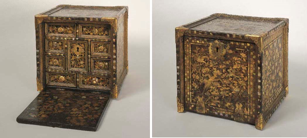 A Square Export Lacquer Cabinet