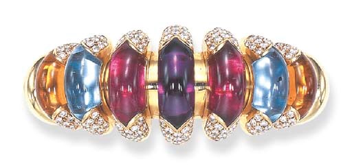 A GEM-SET "CELTICA" BRACELET, BY BULGARI