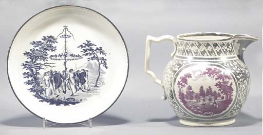 A pearlware plate