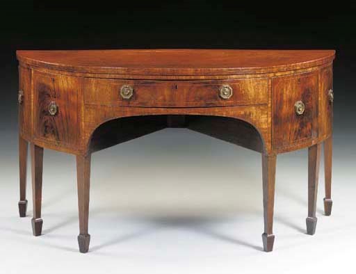 A GEORGE III MAHOGANY SIDEBOARD