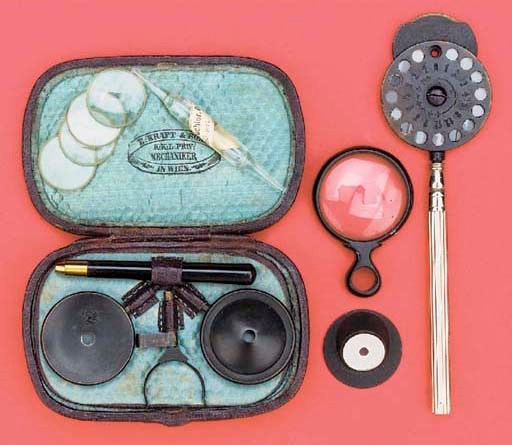 Two ophthalmoscopes,