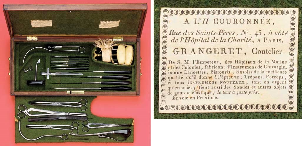 An exceptional 18th-Century French lithotomy set,