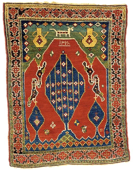 A KAZAK PRAYER RUG