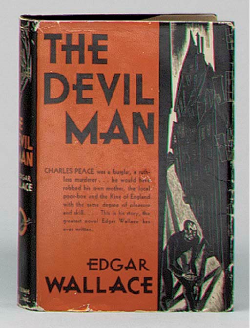 WALLACE, Edgar. The Four Just Men. London, 1905. "Solution Competition" leaf at end (lacking frontispiece). -- Another copy. "Solution Competition" leaf at end (lacking frontispiece). -- The Murder Book of J.G. Reeder. Garden City, 1929. With printed dust jacket. FIRST AMERICAN EDITION. -- Mr. Commisioner Sanders. Garden City, 1930. With printed dust jacket. FIRST AMERICAN EDITION. -- The Hand of Power. New York, 1930. With printed dust jacket. FIRST AMERICAN EDITION. -- The Devil Man. Garden City, 1931. With printed dust jacket. FIRST AMERICAN EDITION. -- The Strange Countess. New York, 1938. With printed dust jacket. Later edition. -- The Mind of J.G. Reeder. London: Hodder and Stoughton, [1925]. Provenance: Adrian Homer Goldstone (bookplate). Queen's Quorum 72. -- Three other copies of the first edition and four later printings. -- Green Rust. New York, 1920. FIRST AMERICAN EDITION. -- The Green Archer. New York, 1924. Later printing. -- The Missing Millions. Boston, 1925. Later printing. -- The Hairy Arm. New York, 1925. Later printing. -- The Feathered Serpent. New York, 1928. FIRST AMERICAN EDITION. -- The Face in the Night. Garden City, 1929. FIRST AMERICAN EDITION. -- The Silver Key. Garden City, 1930. FIRST AMERICAN EDITION. -- The Day of Uniting. New York, 1930. FIRST AMERICAN EDITION. -- Again the Three Just Men. Garden City, 1933. FIRST AMERICAN EDITION. -- The Orator. London, n.d. -- Fighting Snub Reilly. Cleveland, 1934. FIRST AMERICAN EDITION. Together 26 volumes, FIRST EDITIONS, except where noted, 8o, original cloth, condition varies.	 (26)