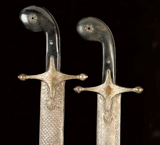 A pair of Indian shamshir
19th Century