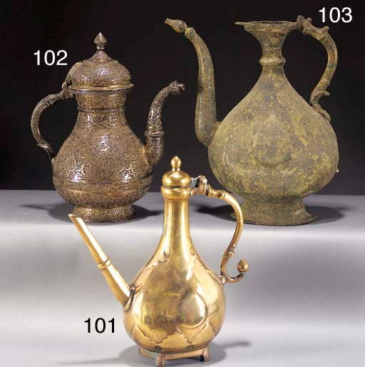 An Indian bronze Islamic-style ewer
18th Century
