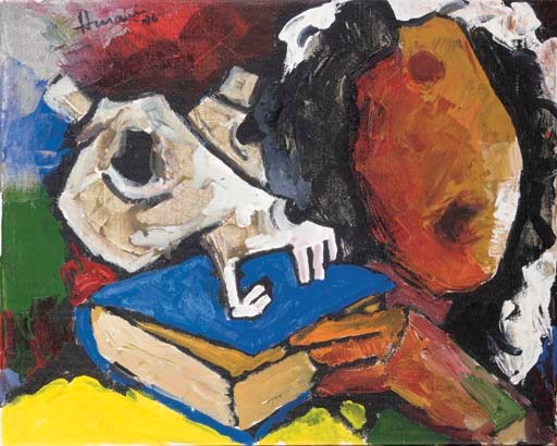 Beauty and the Brain
Maqbool Fida Husain, India (b. 1915)