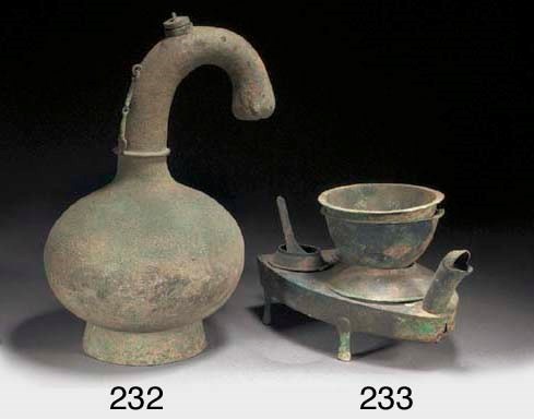A Han bronze censer
