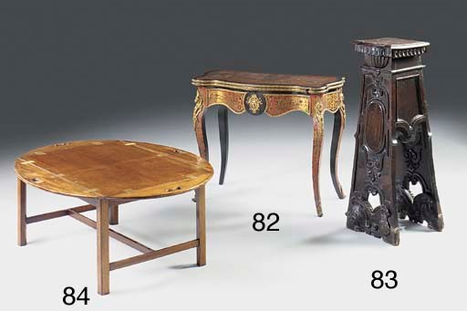 A mahogany tray on stand, early 20th century