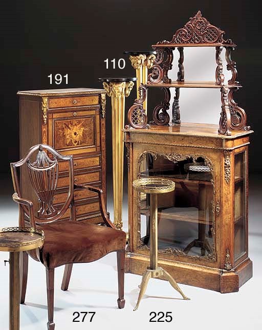 A pair of French grey painted adjustable gueridons, late 19th century
