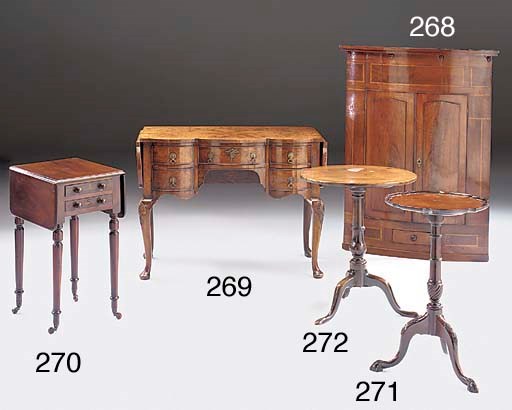 A GEORGE III MAHOGANY TRIPOD OCCASIONAL TABLE