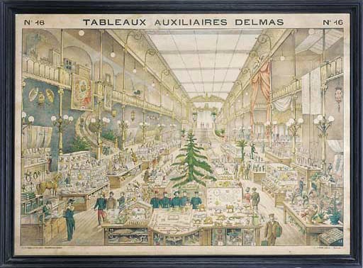 A French tinted print entitled 'Tableaux Auxiliares Delmas no. 16', circa 1900