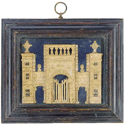 A Victorian card relief picture, 19th century