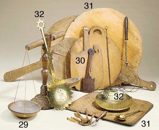 A set of Victorian ash and sycamore butter scales