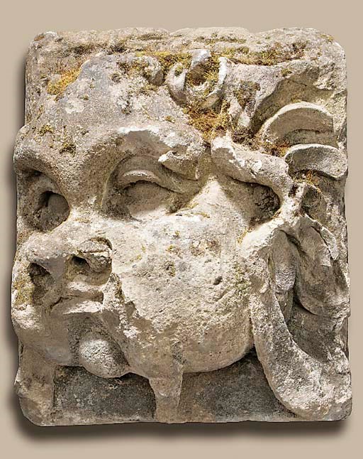 A Continental sandstone corbel, late 17th or early 18th century
