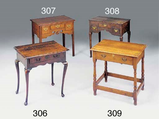 AN OAK LOWBOY, PROBABLY WELSH, LATE 18TH CENTURY