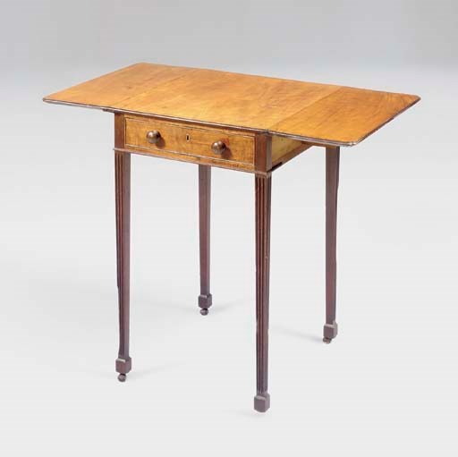 A GEORGE III MAHOGANY PEMBROKE TABLE