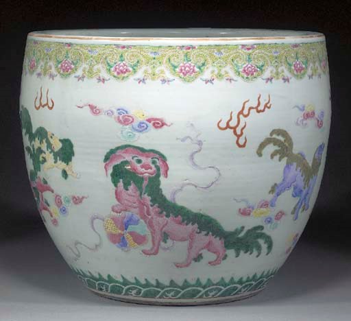 A famille rose jardiniere
19th century
