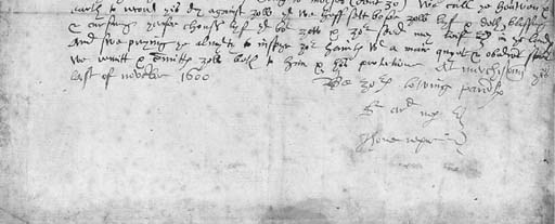 NAPIER, John (1550-1617, inventor of logarithms). Autograph draft letter signed (in the joint names of his father and himself, 'Be your loving parentis  S[i]r Ar[chibal]d Nep[er]  Jhone Neper') to his half-brothers (Alexander and William, addressed here as 'Sons'), dated 'At Merchistoun this last of November 1600', including a few cancellations and revisions, one page, 305 x 200 mm, annotation in a later hand on verso (slight fraying at edges, some discolouration); and a second draft letter (possibly in the hand of Sir Archibald Napier) to the same, unsigned but similarly subscribed, 30 November 1600, 2 pages, 305 x 250 mm, later annotation in left margin (worn at edges, discoloured), both letters window-mounted.