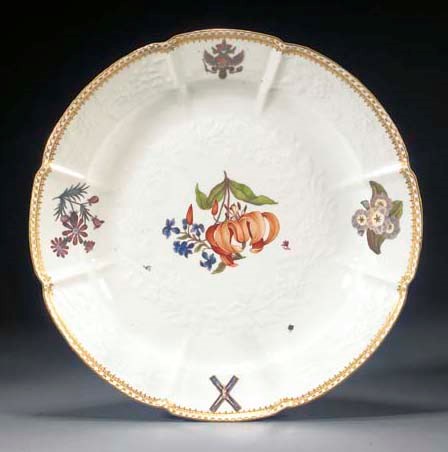 A Meissen armorial dish from the St. Andrew the First Called service