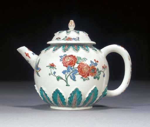 A Böttger globular teapot and cover
