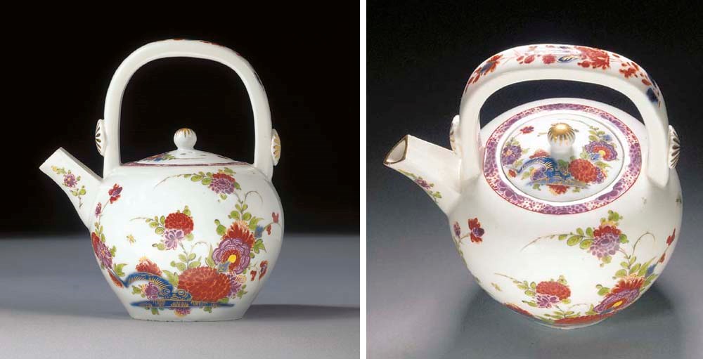 A Meissen Imari teapot and cover