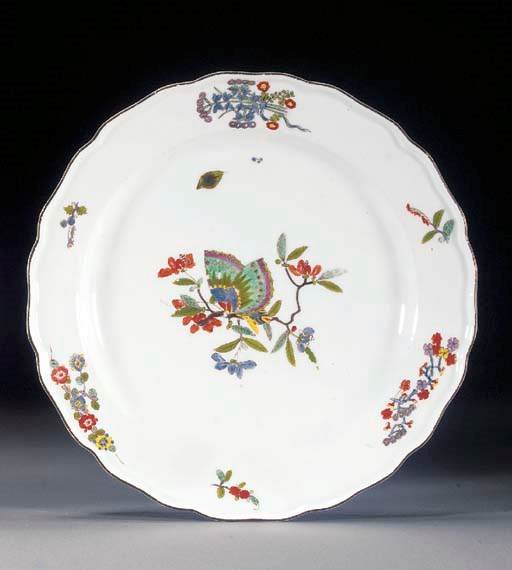 A Meissen shaped circular plate