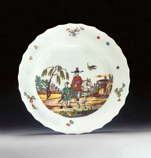 A Meissen Chinoiserie plate