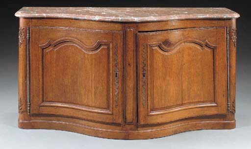 A LOUIS XV PROVINCIAL OAK BUFFET,