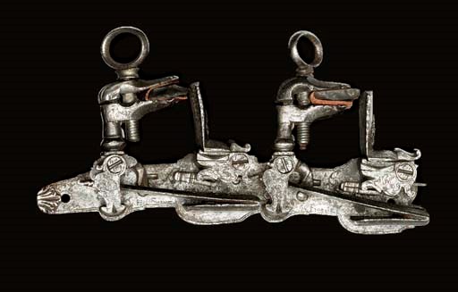 AN ITALIAN (NEAPOLITAN?) MIQUELET-LOCK TANDEM MECHANISM FOR A SUPERIMPOSED-LOAD GUN