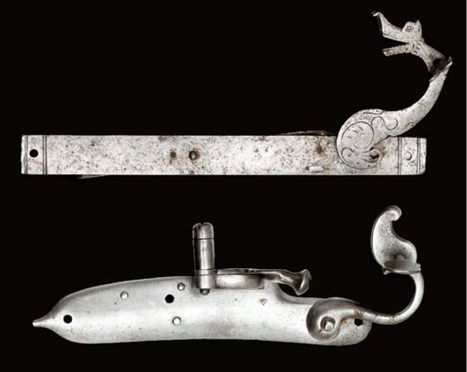 A MATCHLOCK MECHANISM FOR A GUN, AND ANOTHER, FOR A MILITARY MUSKET