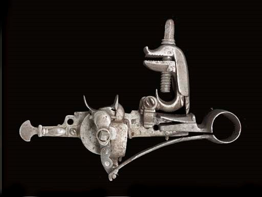 A VERY RARE ITALIAN OR PORTUGUESE WHEEL-LOCK MECHANISM