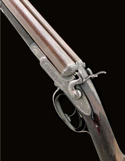 A 12-BORE SIDELOCK HAMMER GUN BY G. GIBBS, NO. 7717