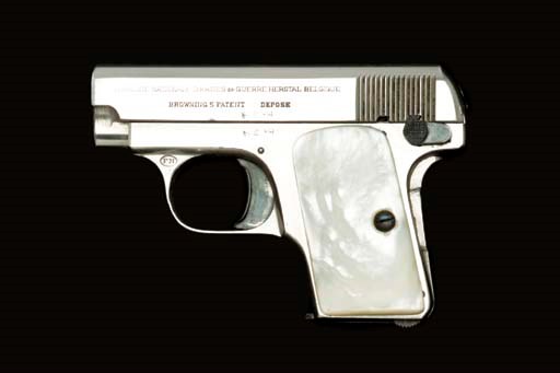 A FINE BROWNING PATENT 6.35MM AUTOMATIC PISTOL BY F.N., NO. 795167
