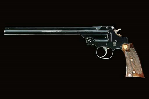 A FINE .22 (L.R.) 'THIRD MODEL' DOUBLE-ACTION SINGLE-SHOT PISTOL BY SMITH & WESSON, NO. 5374