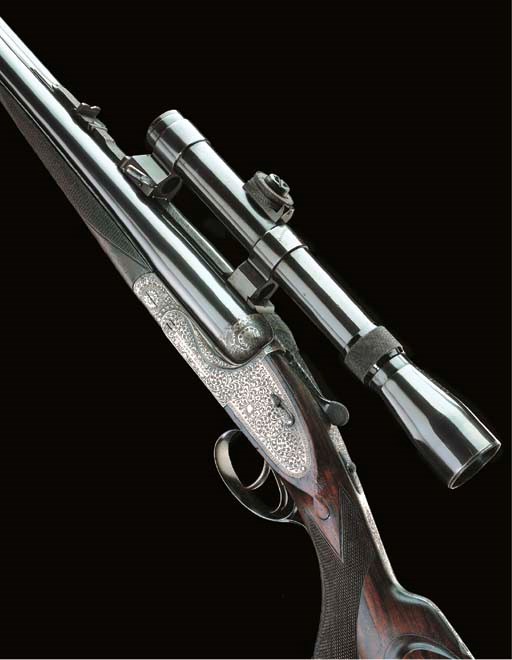 A FINE .375 (H. & H. MAGNUM FLANGED) DOUBLE-BARRELLED HAMMERLESS 'ROYAL' SIDELOCK EJECTOR RIFLE BY HOLLAND & HOLLAND, NO. 30419