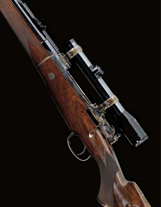 AN EXCEPTIONAL .416 (RIGBY) TAKE-DOWN MAUSER SPORTING RIFLE BY HARTMANN & WEISS, NO. 3851