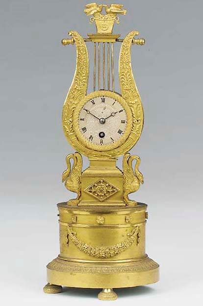 A Restauration ormolu small mantel timepiece, circa 1830