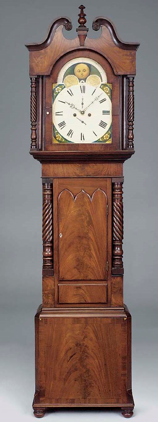 An early Victorian mahogany longcase clock, circa 1840