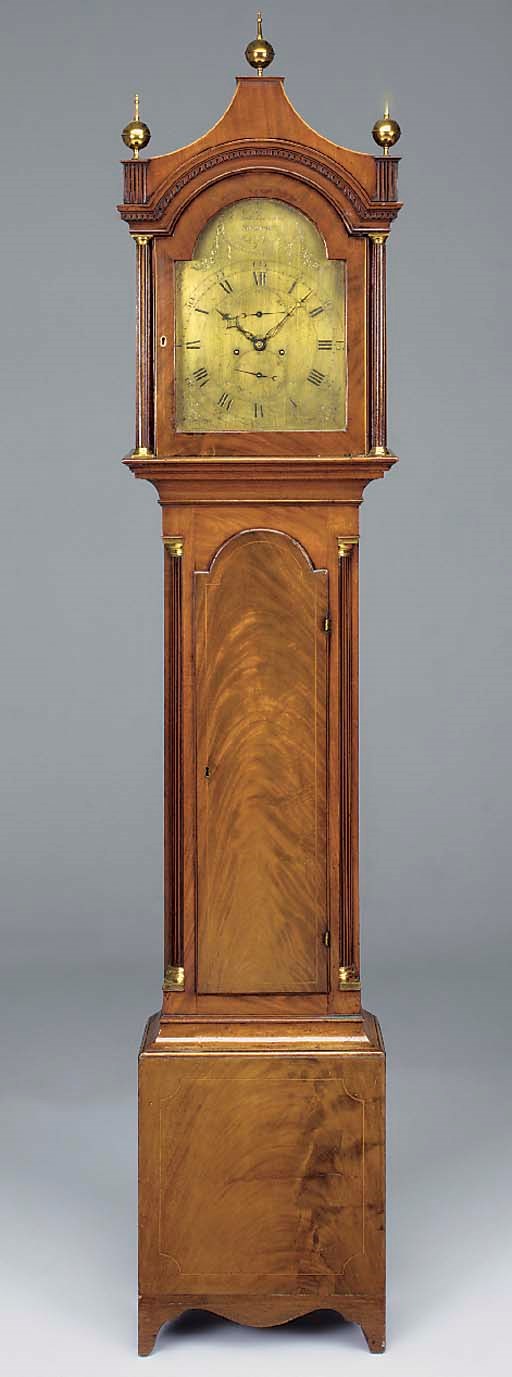 A George III mahogany longcase clock, circa 1795