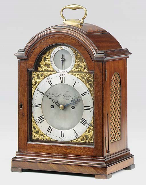A George III mahogany striking bracket clock, circa 1780