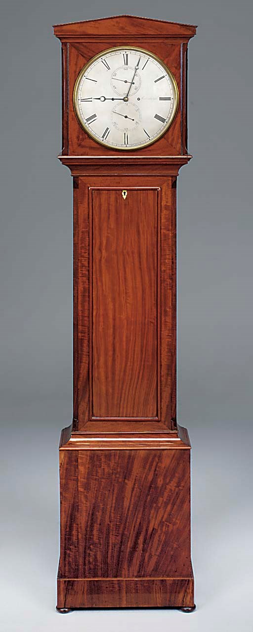 A William IV Scottish mahogany domestic regulator, circa 1830