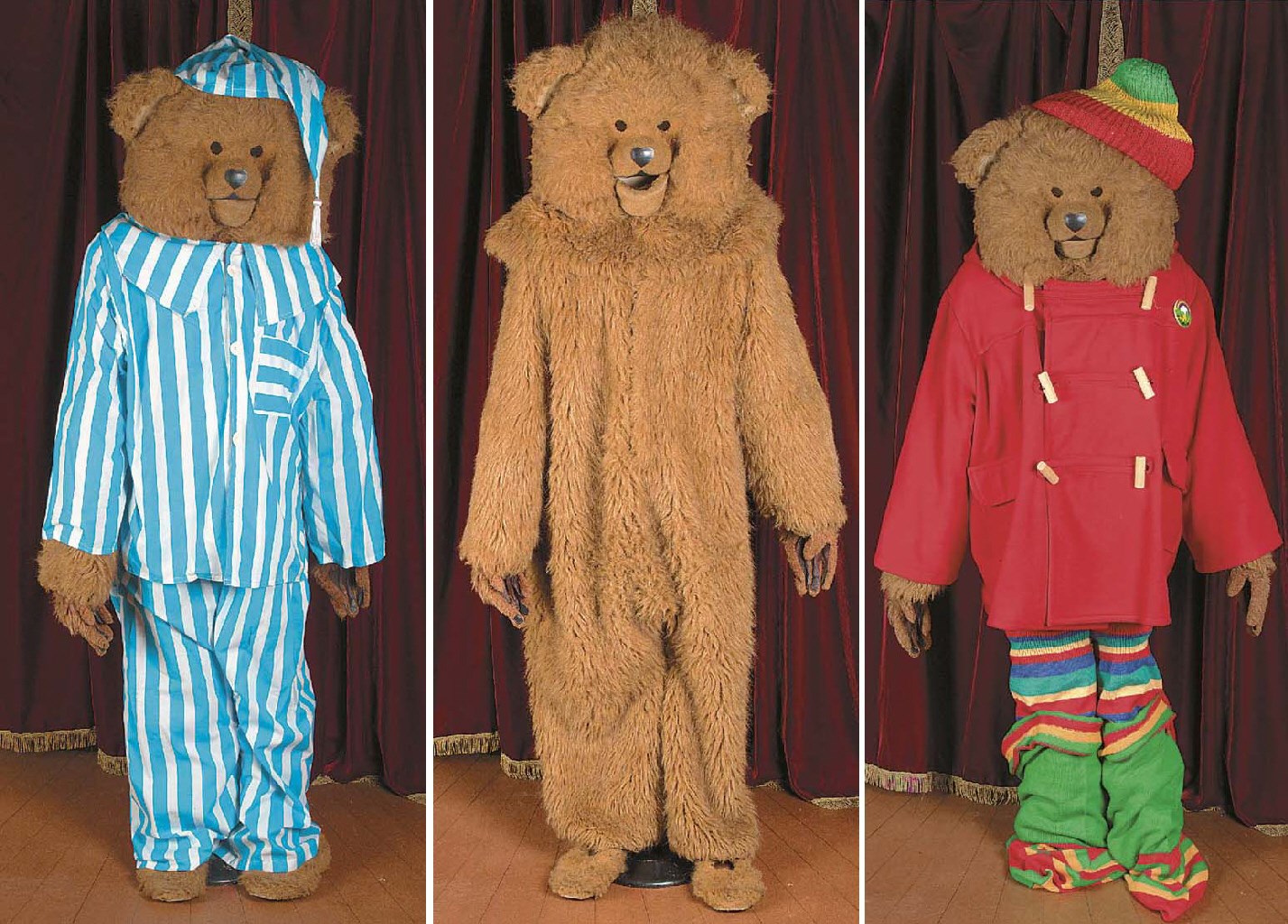 An original 'Bungle' bear costume
